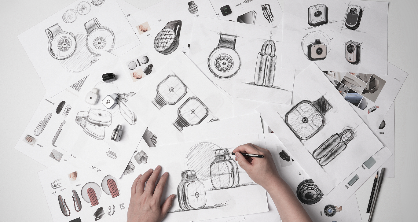 Sein PAI device design sketches and prototypes
